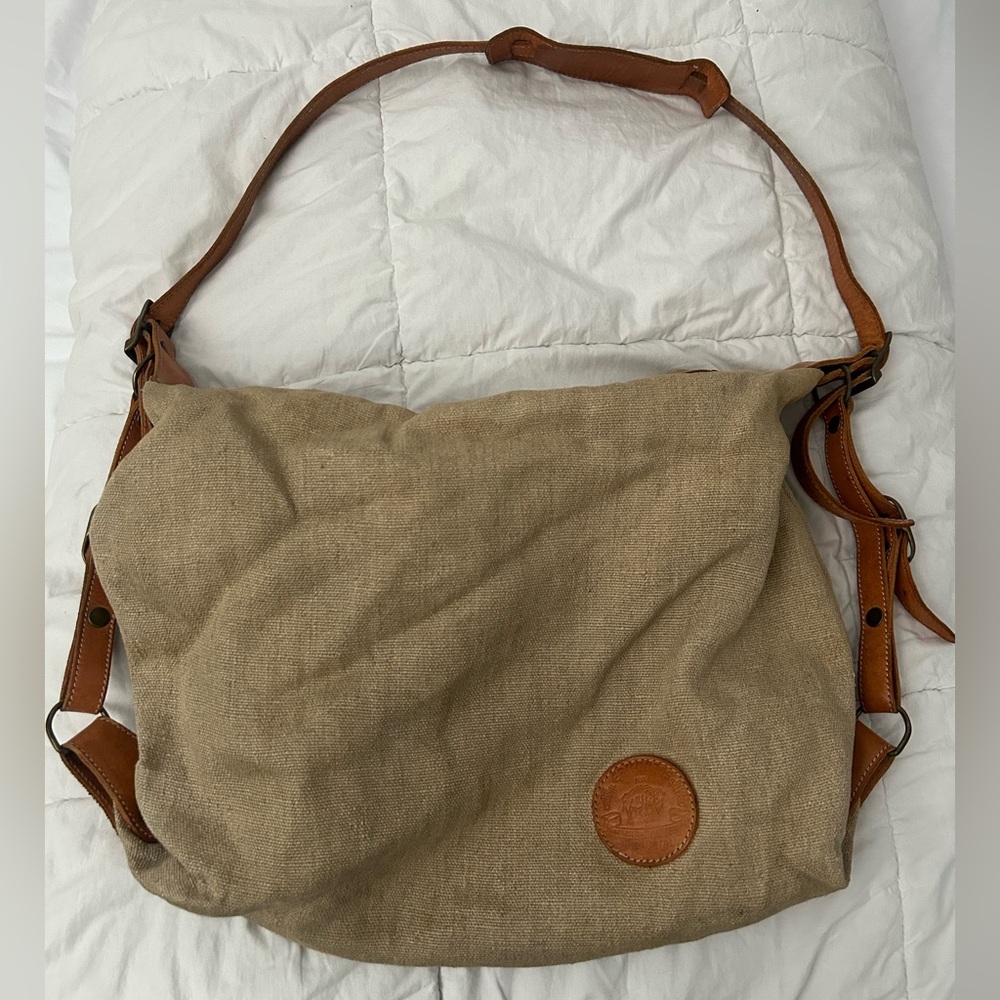 The Earth Bag canvas duffle tote bag